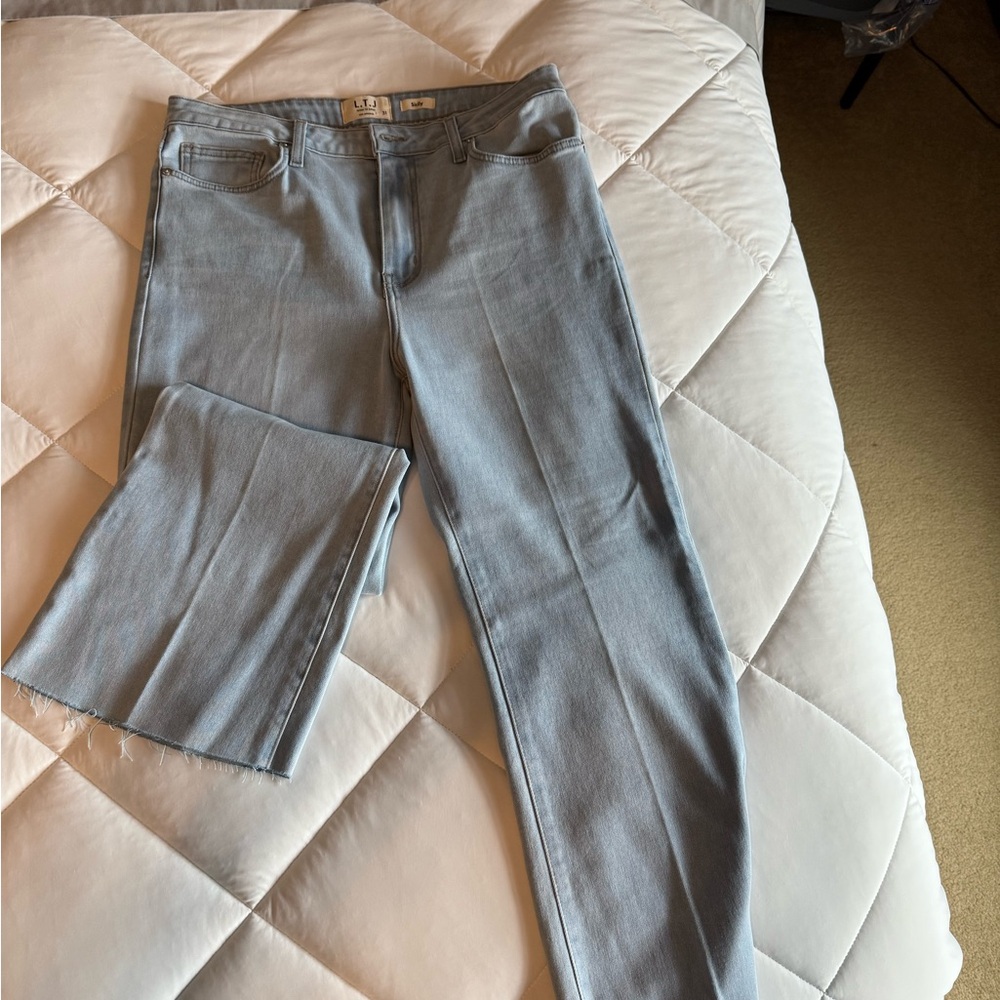 Letter to Juliet Sicily Crop Flare Jeans in light blue